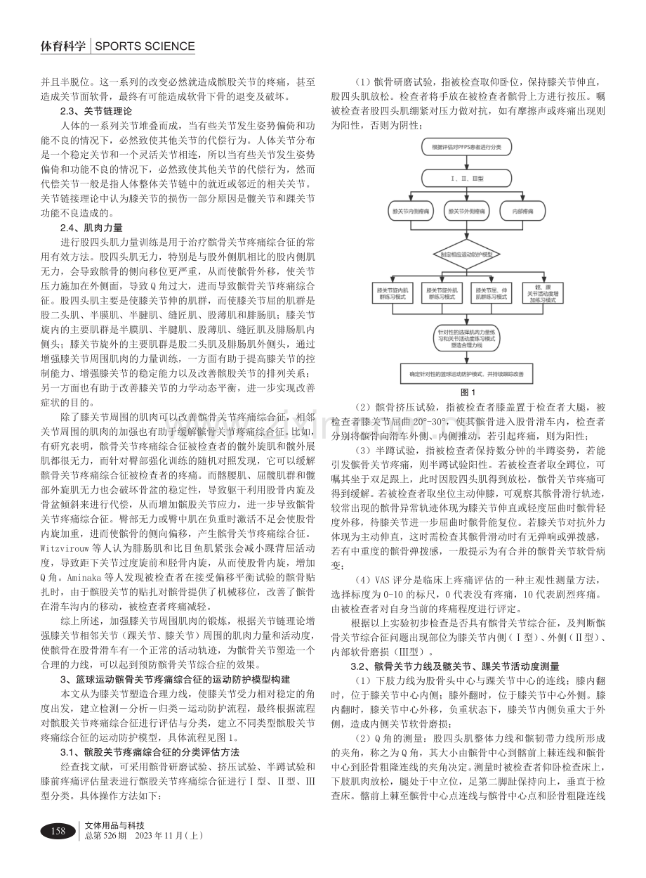 篮球项目髌股关节疼痛综合征的运动防护模型构建.pdf_第2页