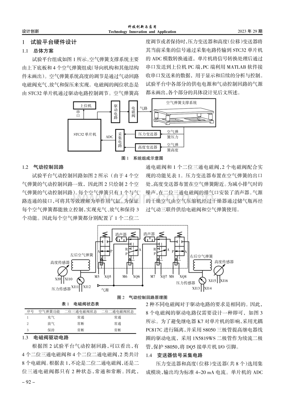空气弹簧系统状态监测试验平台设计.pdf_第2页