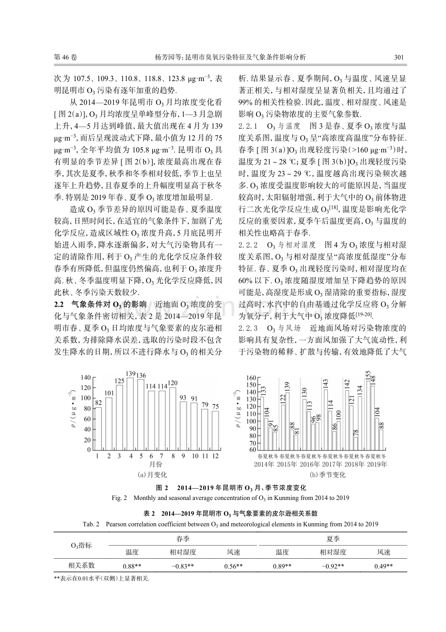 昆明市臭氧污染特征及气象条件影响分析.pdf_第3页