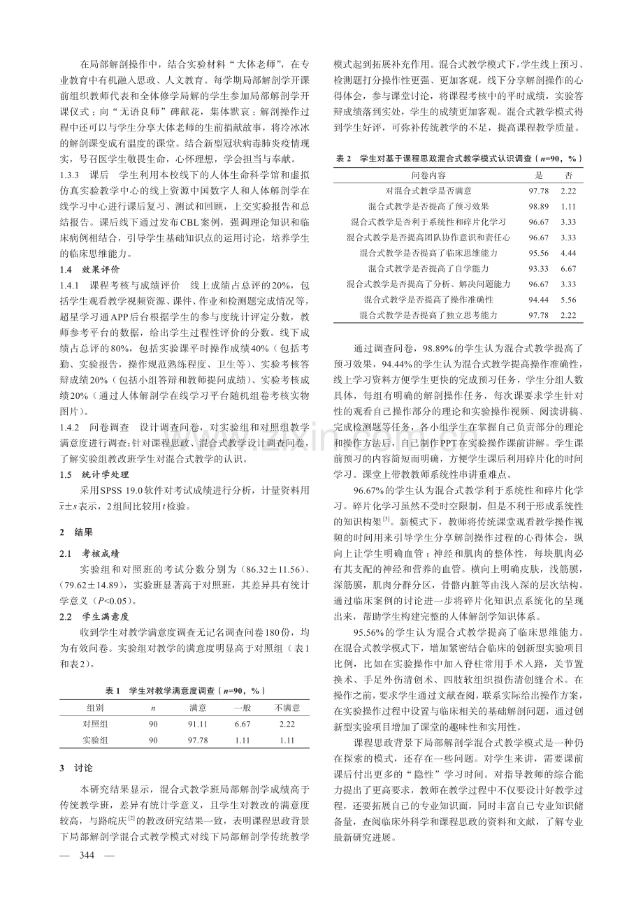 课程思政背景下局部解剖学混合式教学模式的设计与实施.pdf_第2页