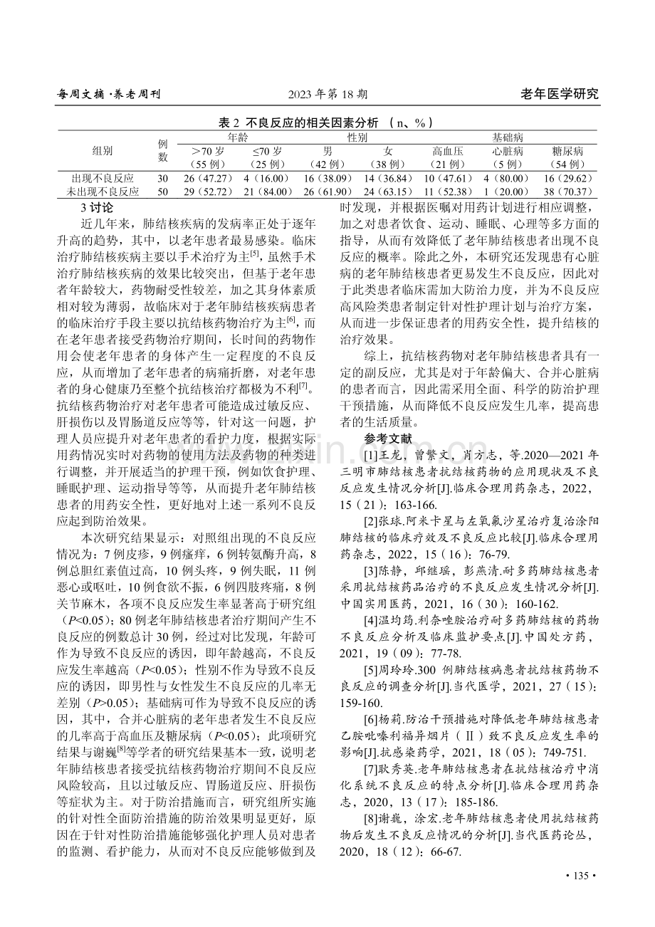 老年肺结核采用抗结核药物治疗不良反应及防治措施研究.pdf_第3页