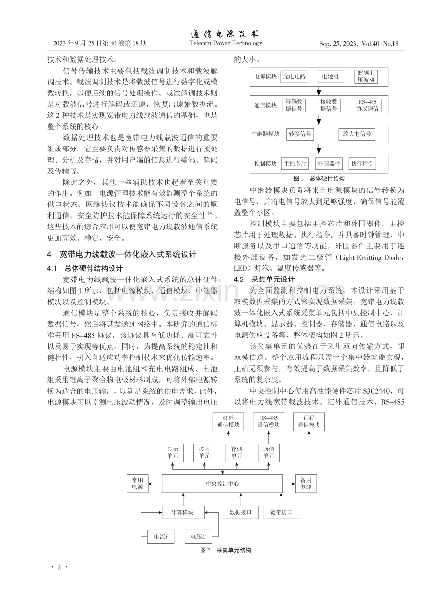 宽带电力线载波一体化嵌入式系统设计.pdf_第2页