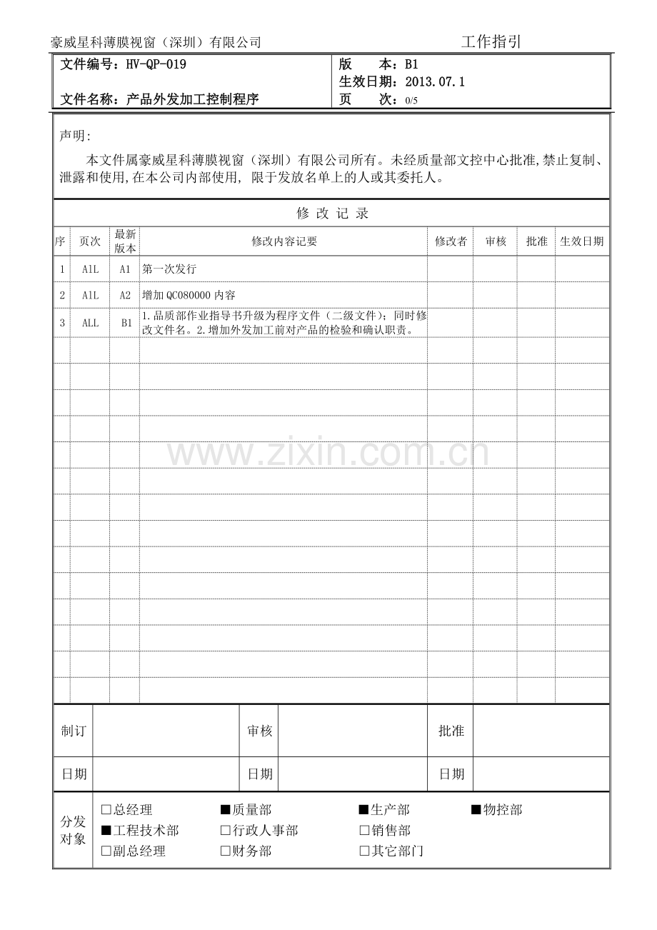 HVQP019B1产品外发加工控制程序.doc_第1页