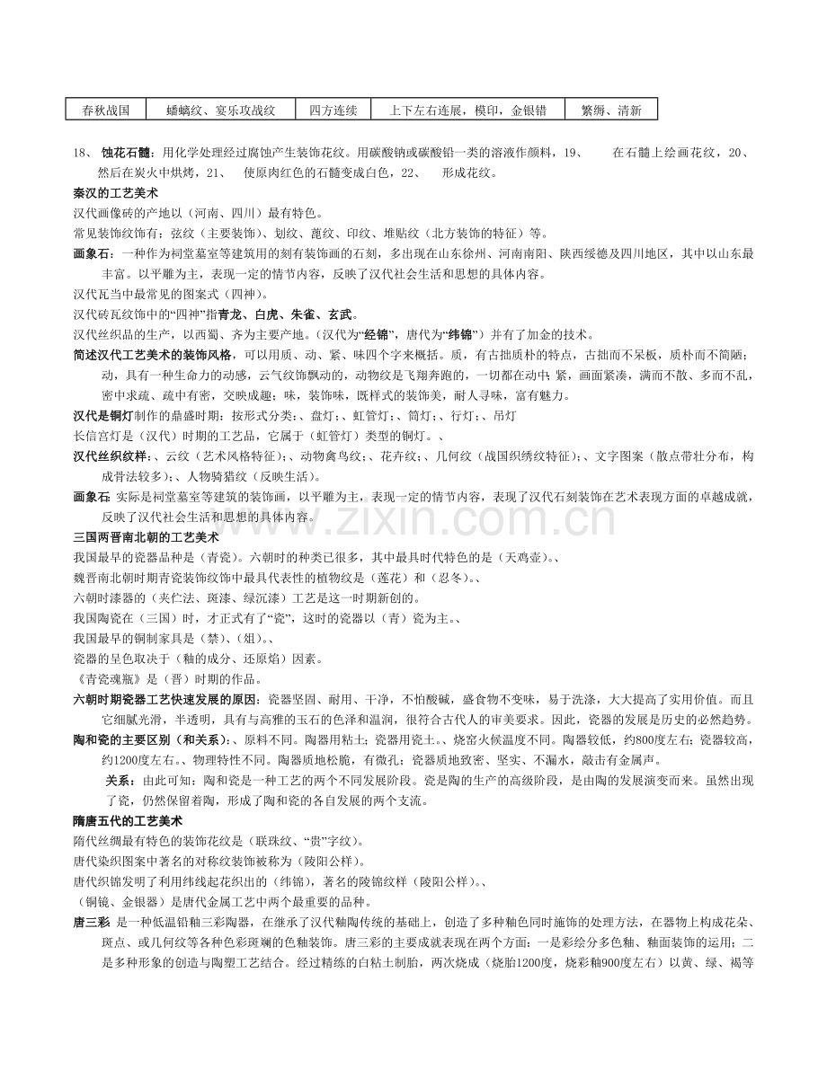 中国工艺美术史考试要点整理过比较全.doc_第3页