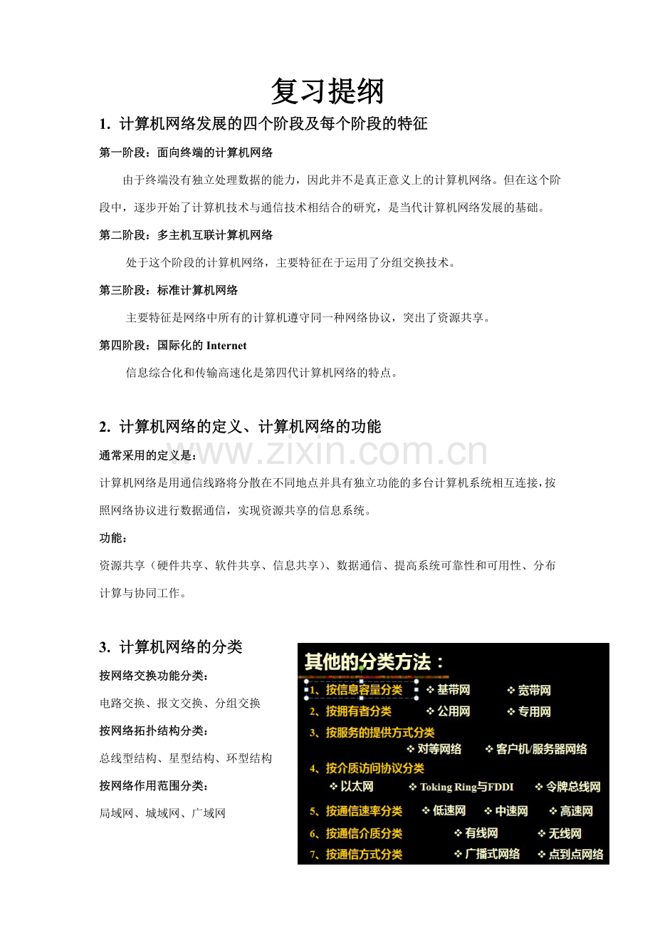 2013北工大计算机网络应用复习提纲整理版.doc_第1页