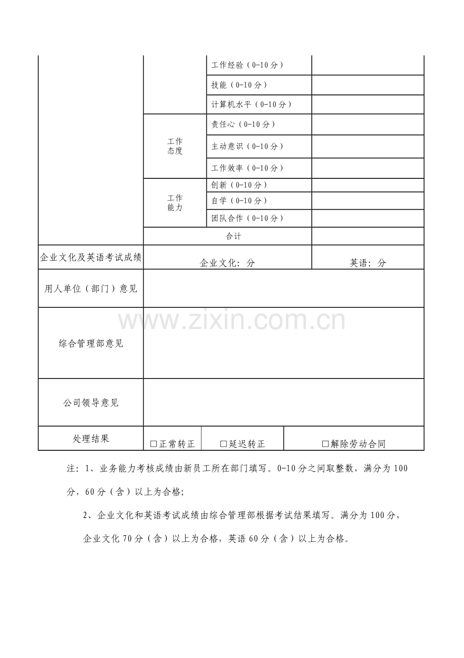 行政人员转正审核表.doc_第3页