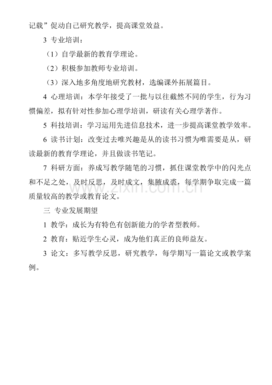 信息技术教师个人专业发展计划.doc_第2页