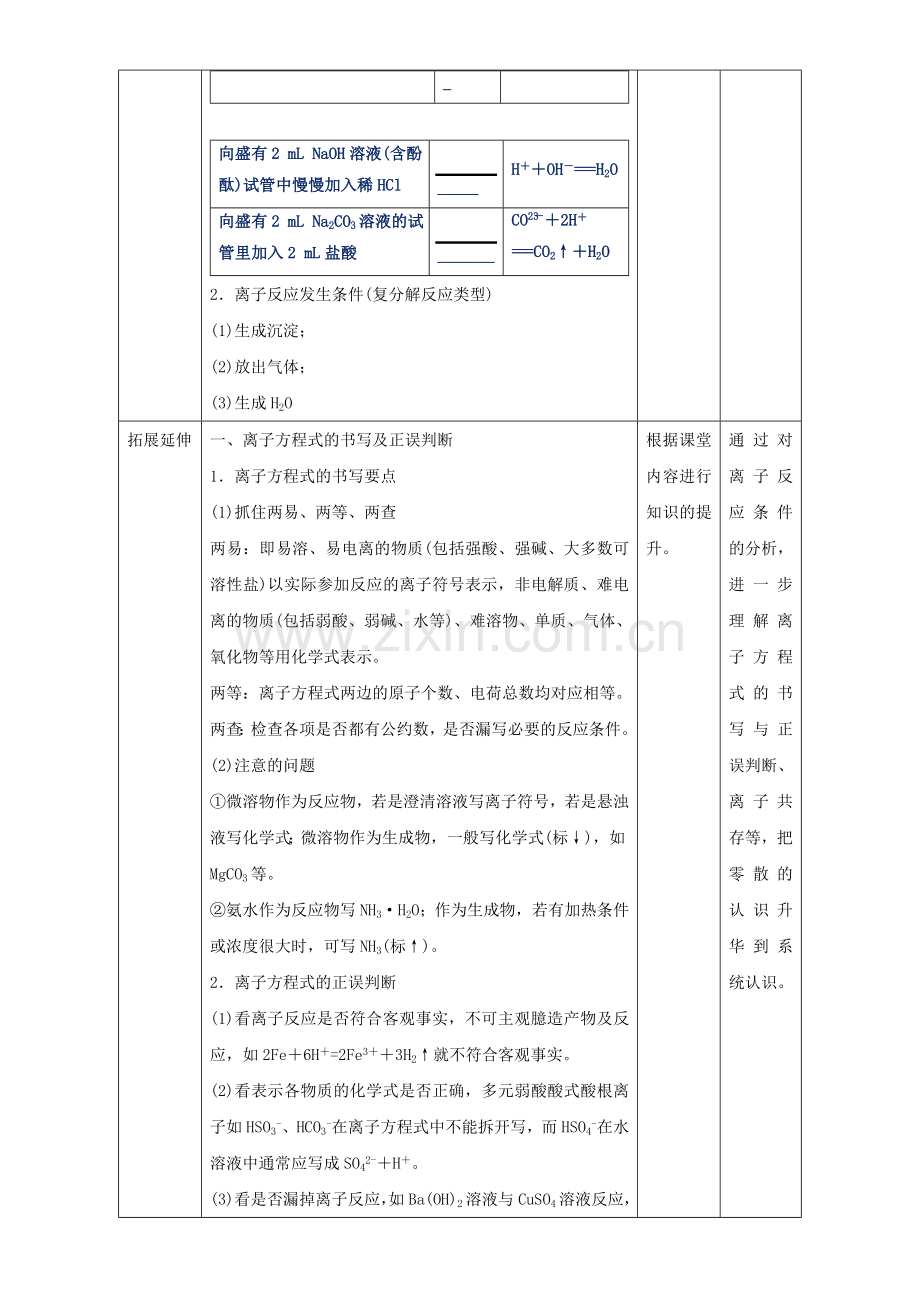 高一化学-222-离子反应及其发生条件教学设计.doc_第3页