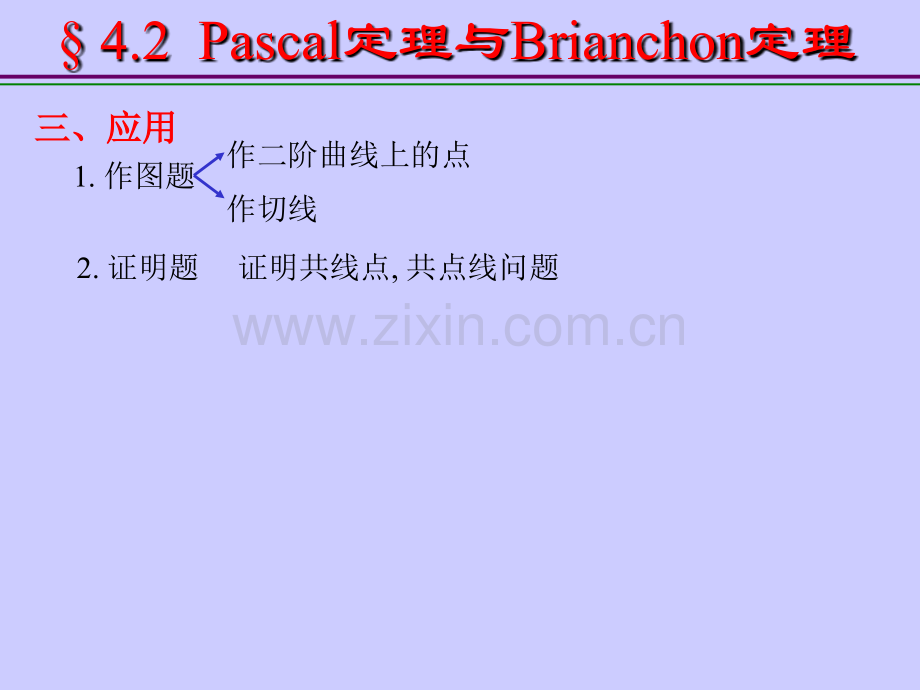 Pascal定理与Brianchon定理.pptx_第1页