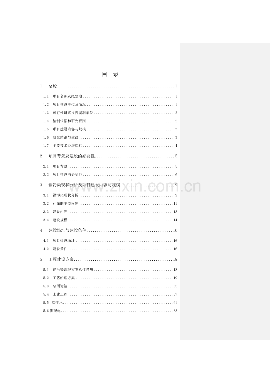 镉污染综合治理工程项目申请立项可研报告.doc_第2页