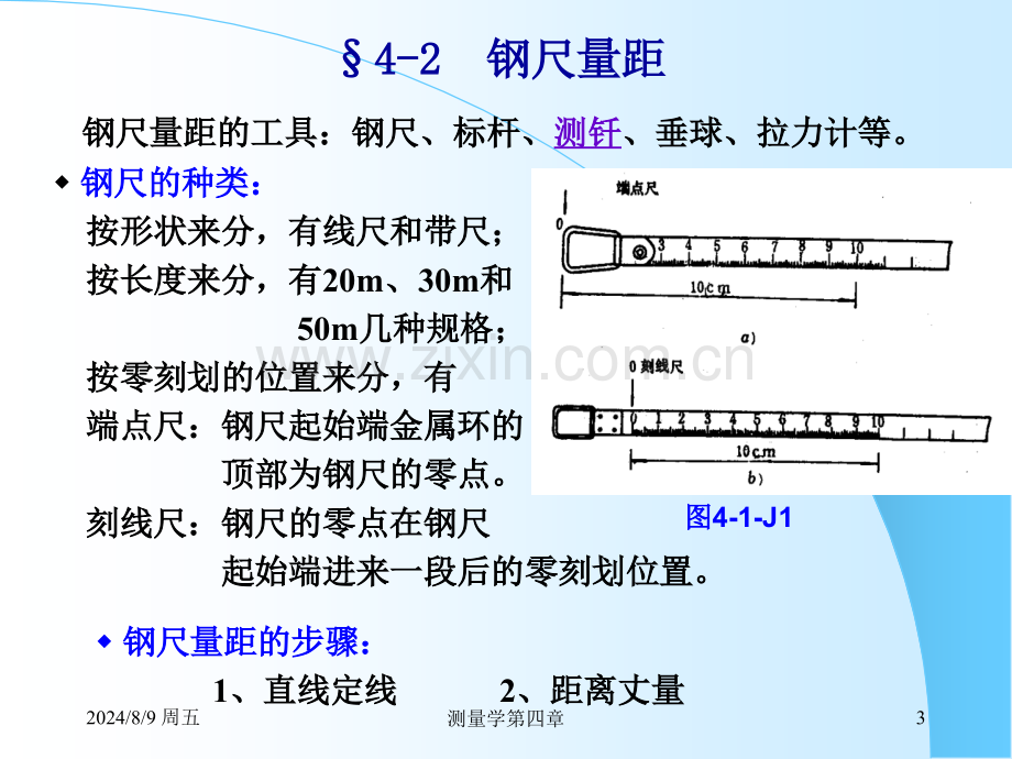 市政道路与测量距离测量与直线定向.pptx_第3页