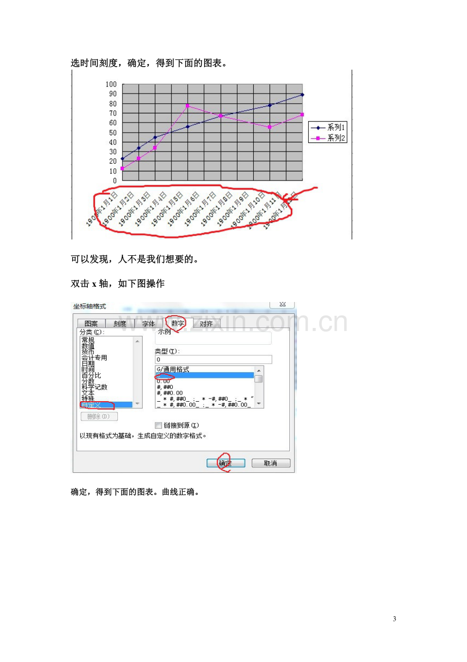 关于excel图表中x轴数据不均匀问题及曲线起点不在y轴上问题的解决.doc_第3页