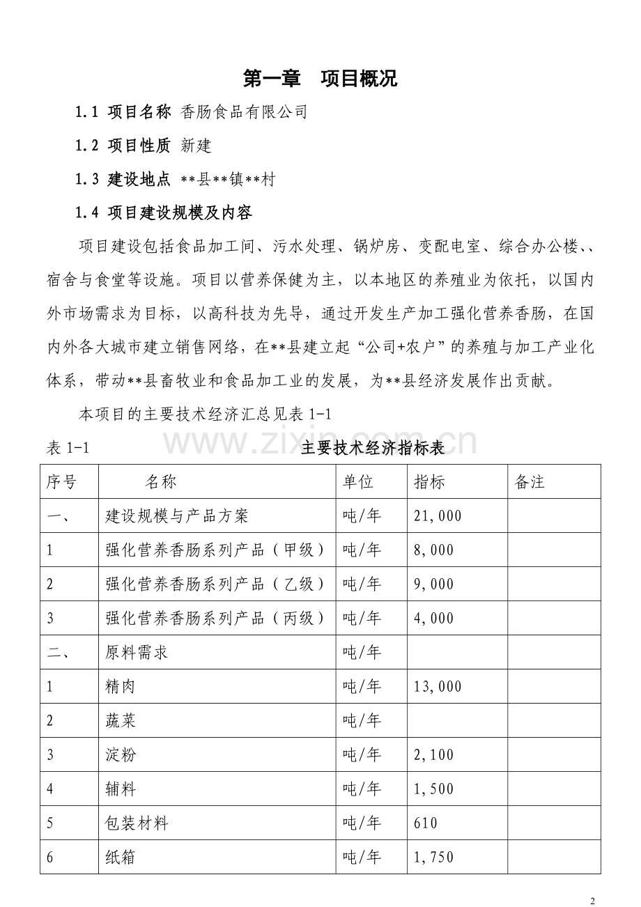 香肠食品项目可行性研究报告.doc_第3页