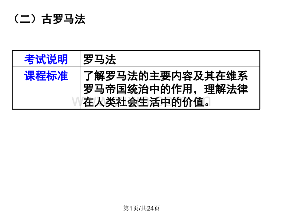 古罗马法上课正式版.pptx_第1页