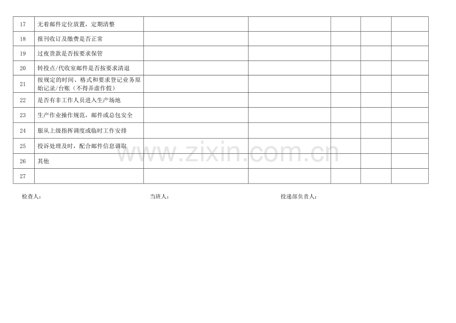 邮政投递履职检查表网点.doc_第2页