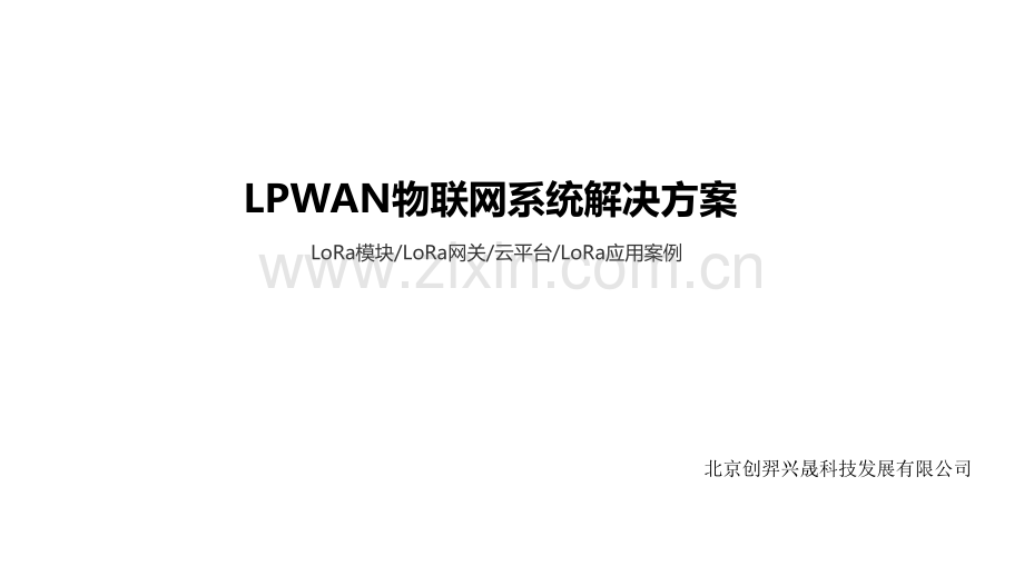 LoRa物联网应用解决方案.pptx_第1页