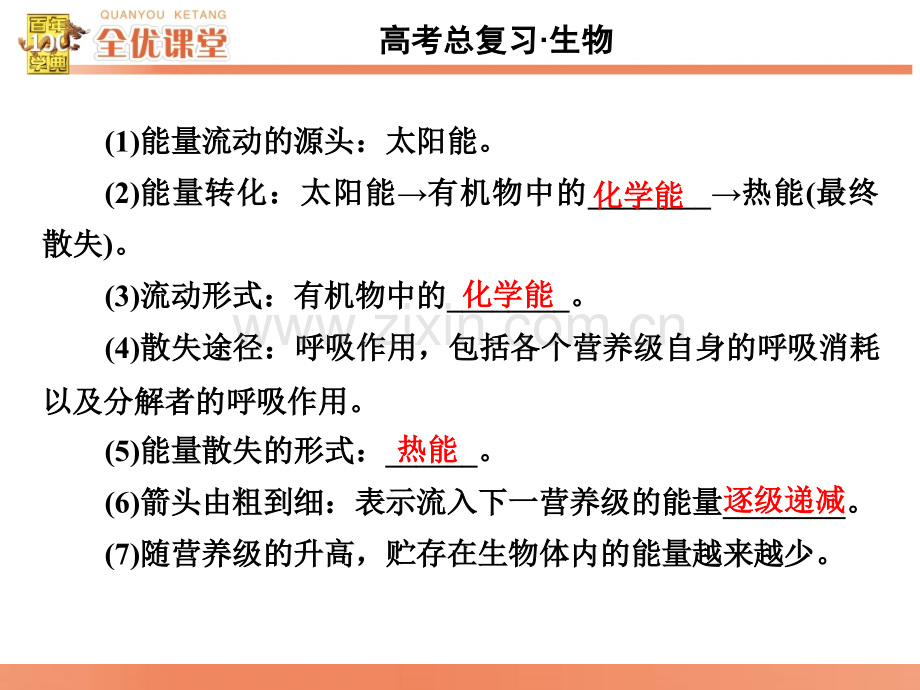 全优课堂2016高考生物一轮配套934生态系统的能量流动和物质循环.pptx_第3页