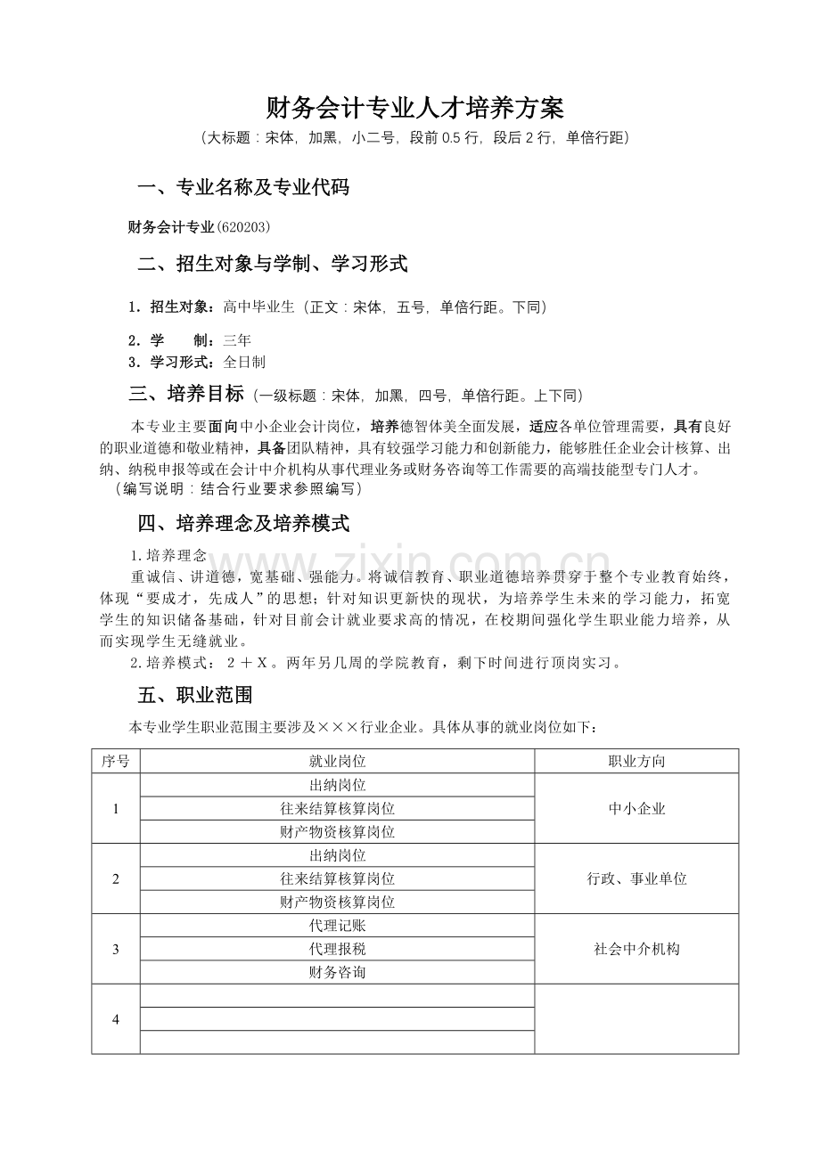 财务会计培养方案.doc_第2页