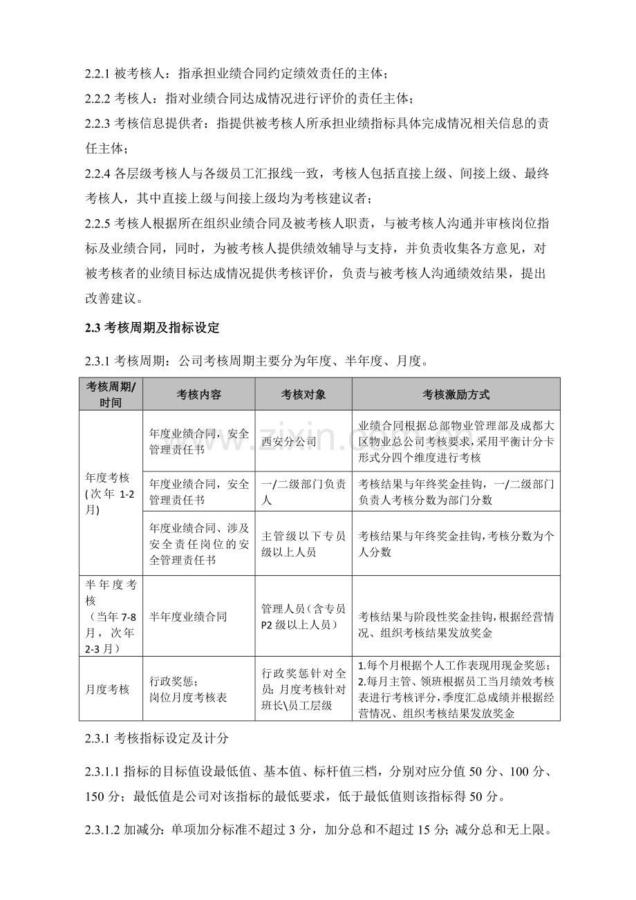 西安分公司绩效管理实施方案.doc_第2页