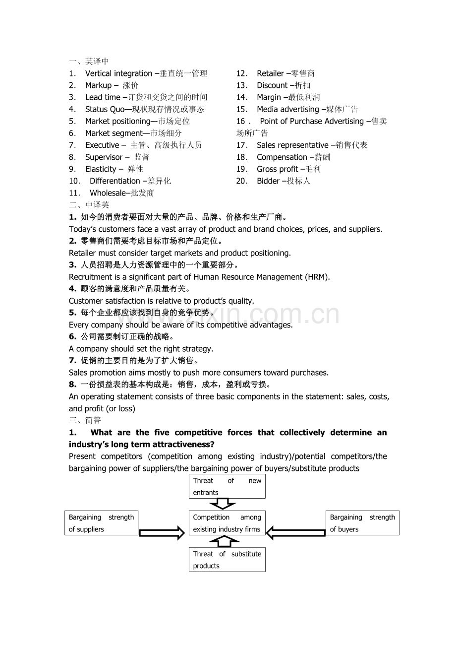 工商管理专业英语.doc_第1页