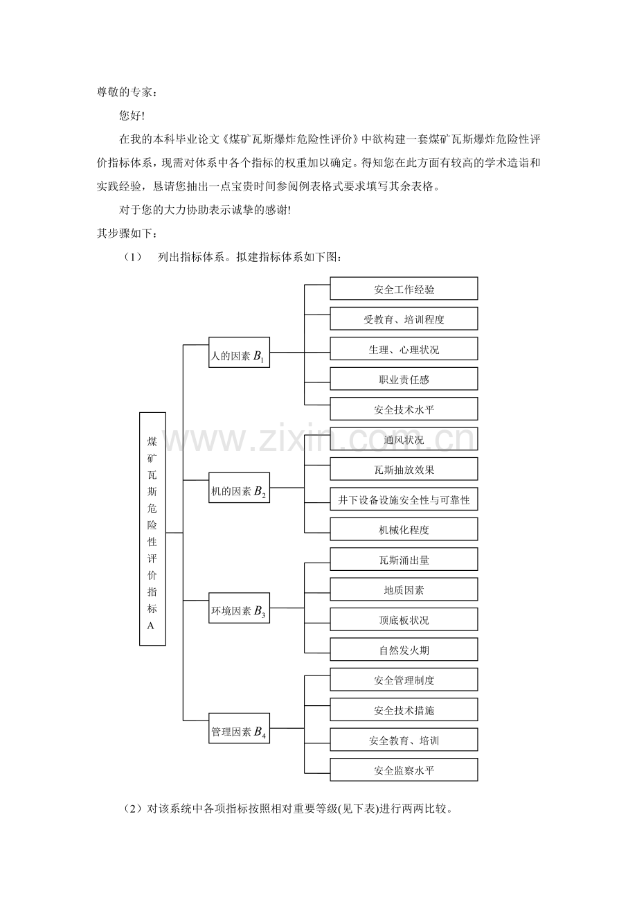 权重确定调查问卷.doc_第1页