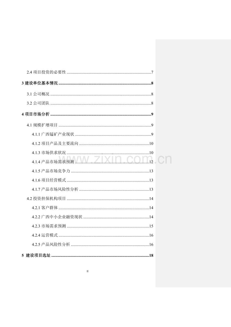 锰矿贸易投资项目可行性研究报告.doc_第2页