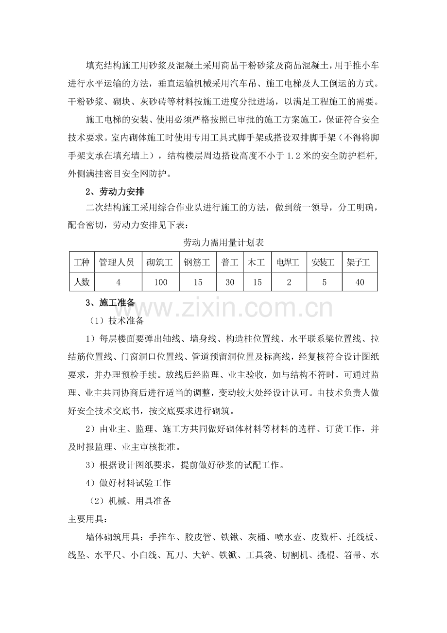 二次结构墙体砌筑专项施工方案.doc_第2页