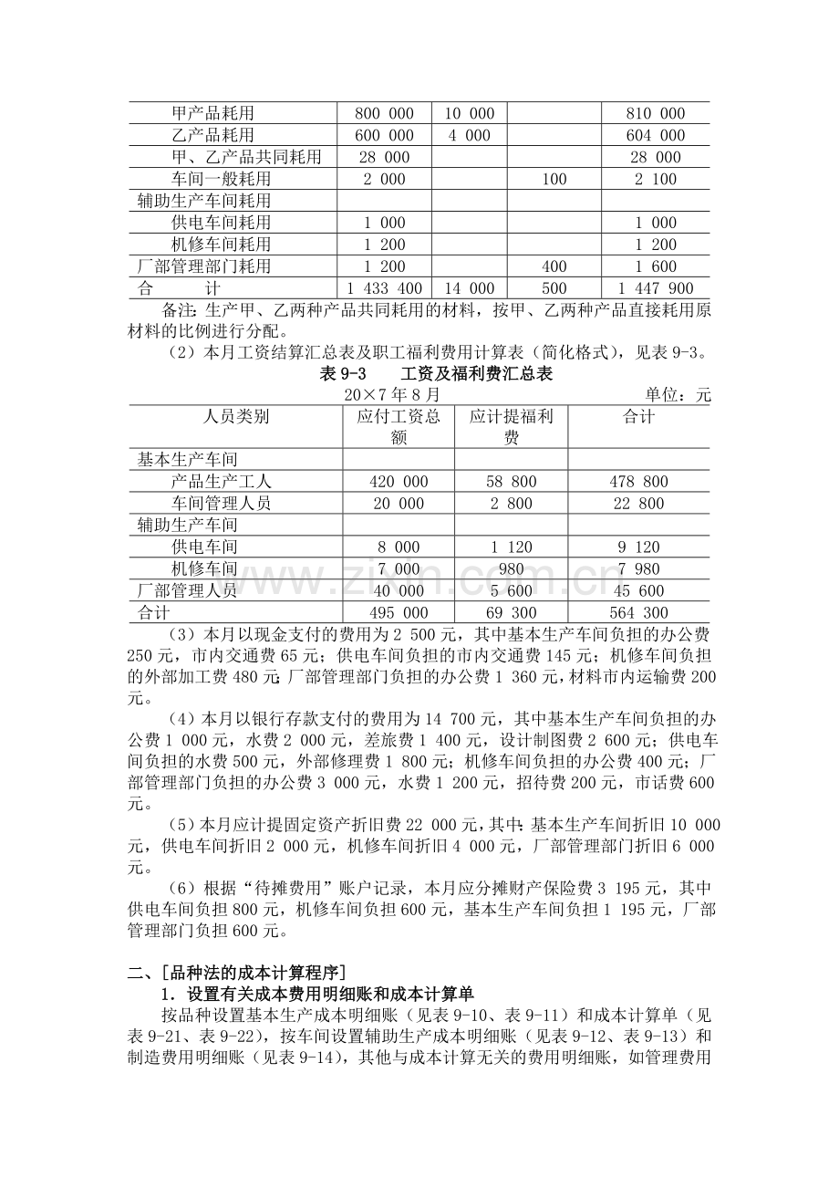 产品成本计算方法案例.doc_第2页