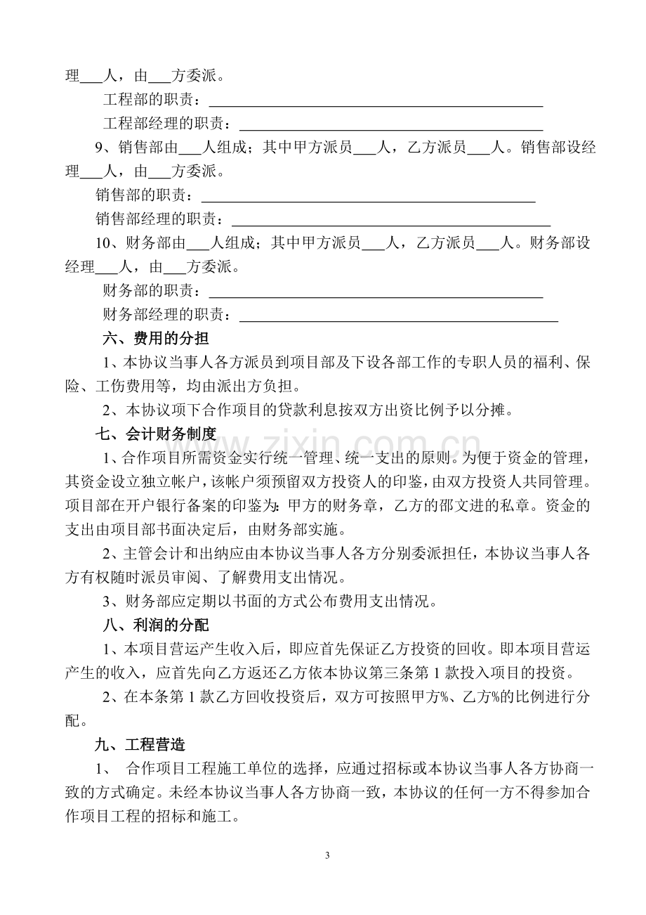 合伙开发房地产协议书格式文本.doc_第3页