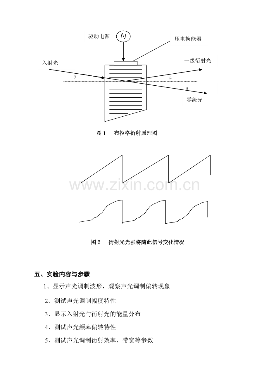 物理光学基础实验指导书声光调制器实验和电光调制器实验.doc_第3页