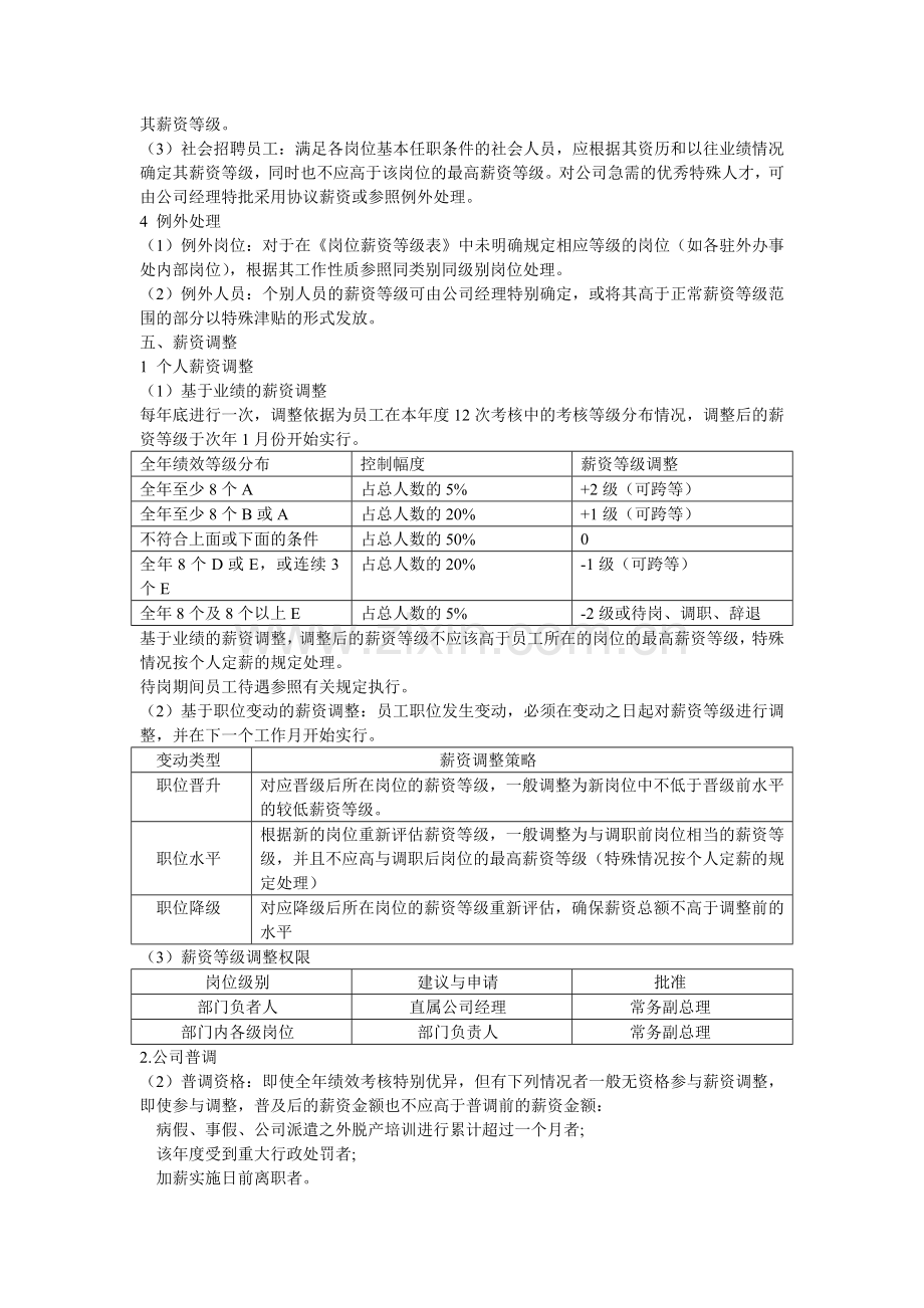 薪酬工资福利管理制度.doc_第3页