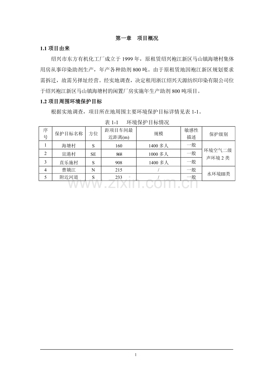 东方有机化工厂年生产助剂800吨项目立项环境影响评估报告表.doc_第3页