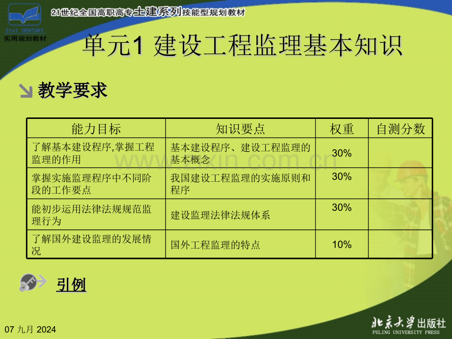 单元1建设工程监理基本知识建设工程监理概论.pptx_第3页