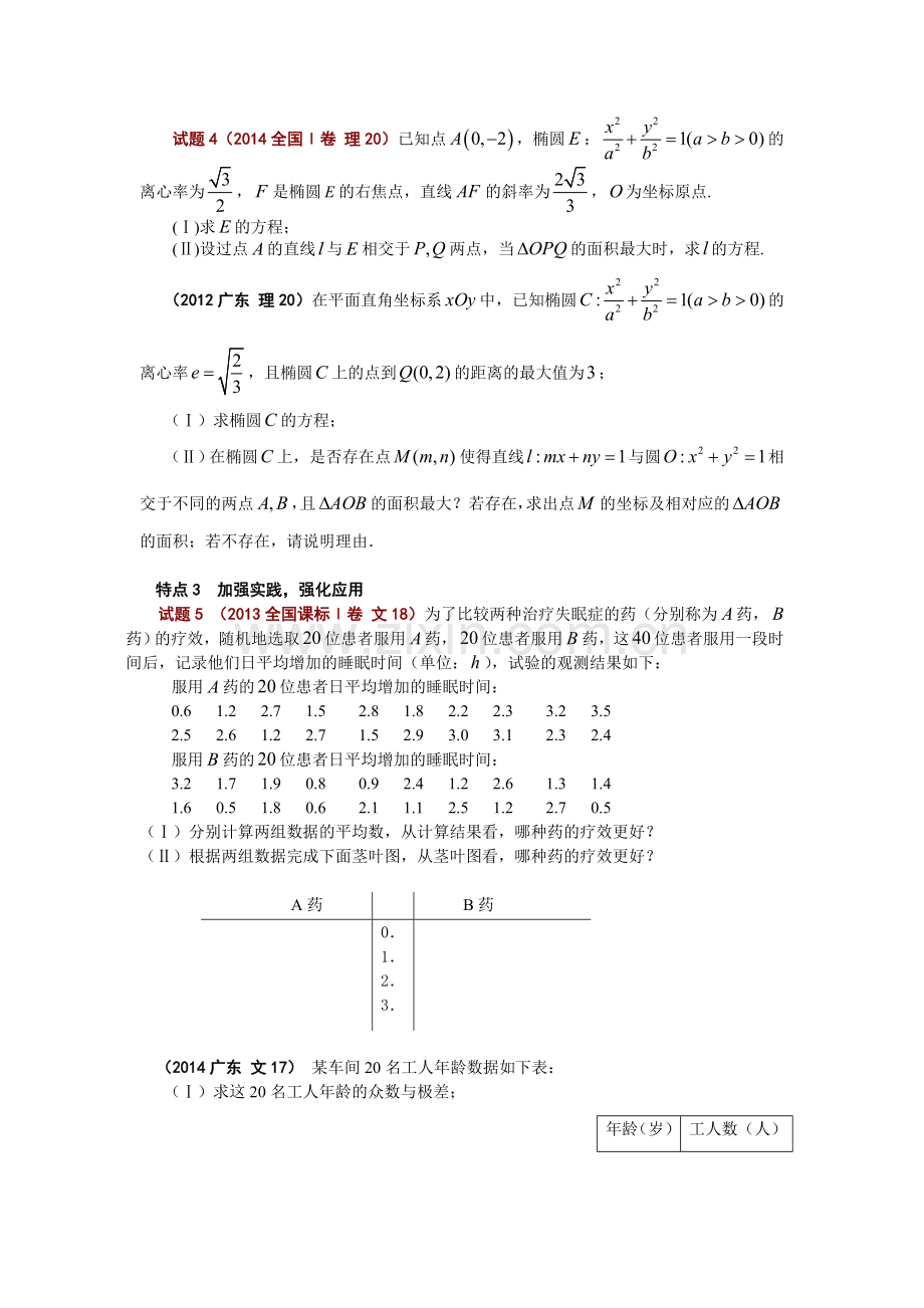 广东高考高考改革背景下的高中数学教学与高考复习策略【更多资料关注微博高中学习资料库】.doc_第3页