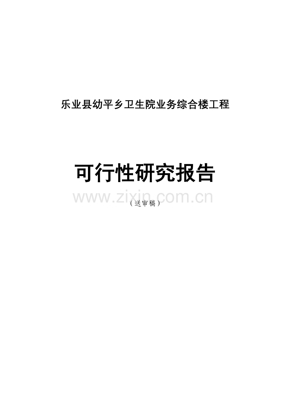 乐业县幼平乡卫生院业务综合楼工程建设建议书.doc_第1页