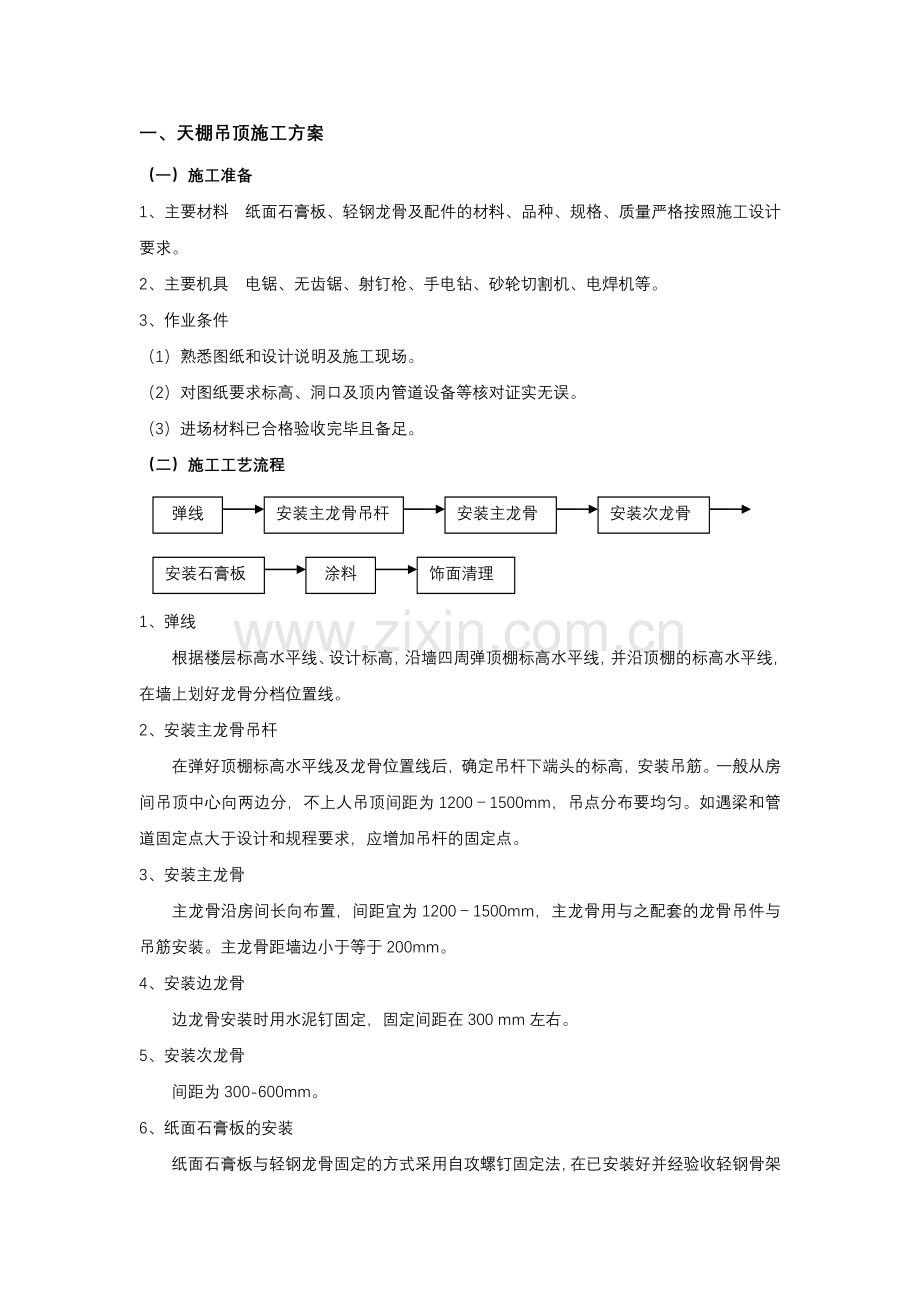 天棚吊顶施工.doc_第1页