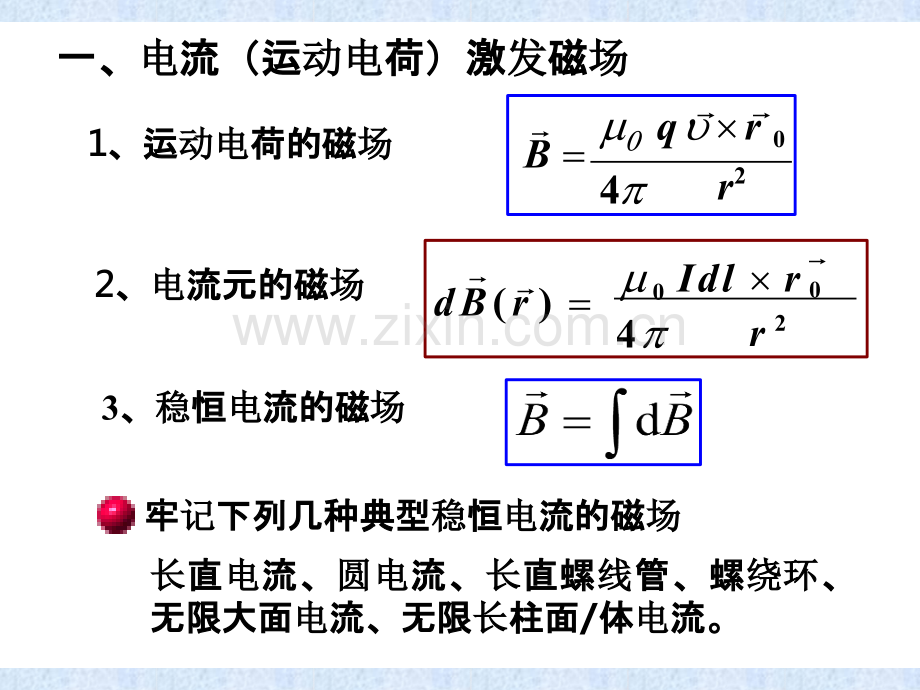 大学物理知识点磁学与电磁感应.pptx_第1页