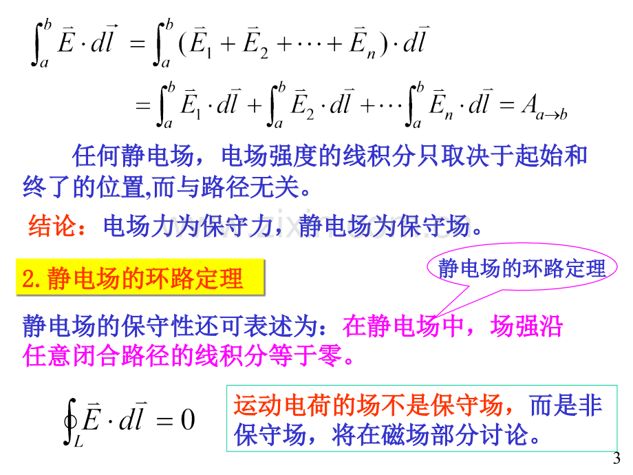 大学物理电磁学部分04环路定理电势.pptx_第3页