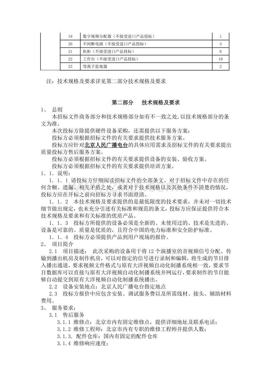 货物需求一览表及技术规格.doc_第2页