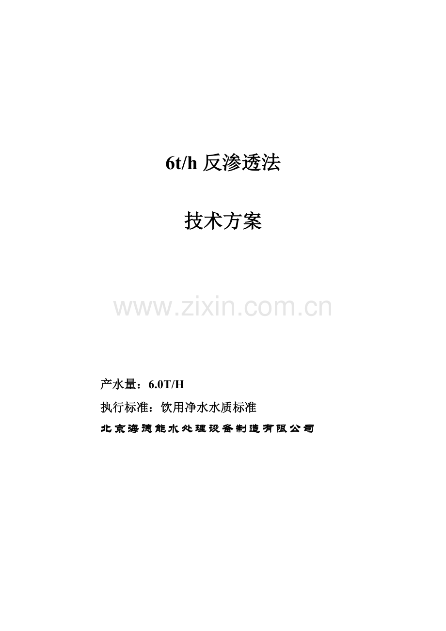 6反渗透技术方案.doc_第1页