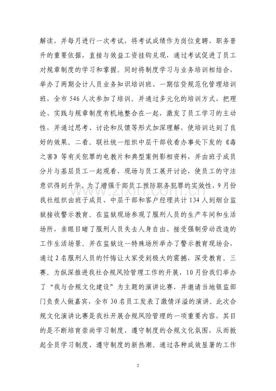 合规风险管理工作典型发言材料.doc_第2页