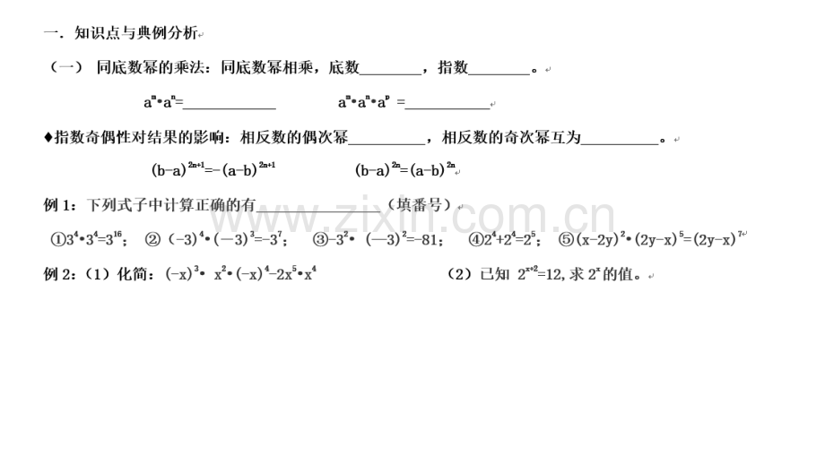 初中数学整式复习一.pptx_第2页