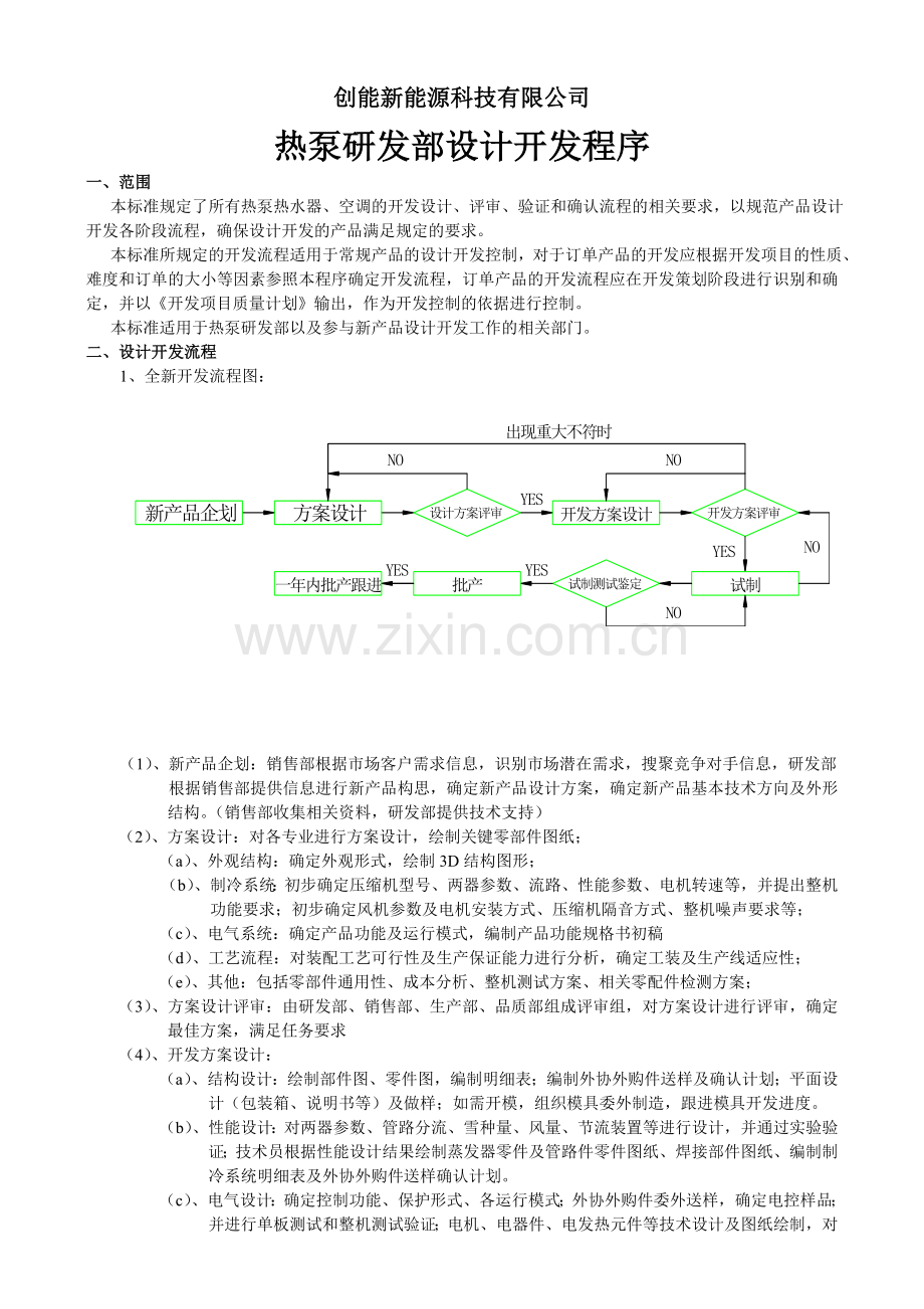 热泵设计开发控制程序流程.doc_第1页