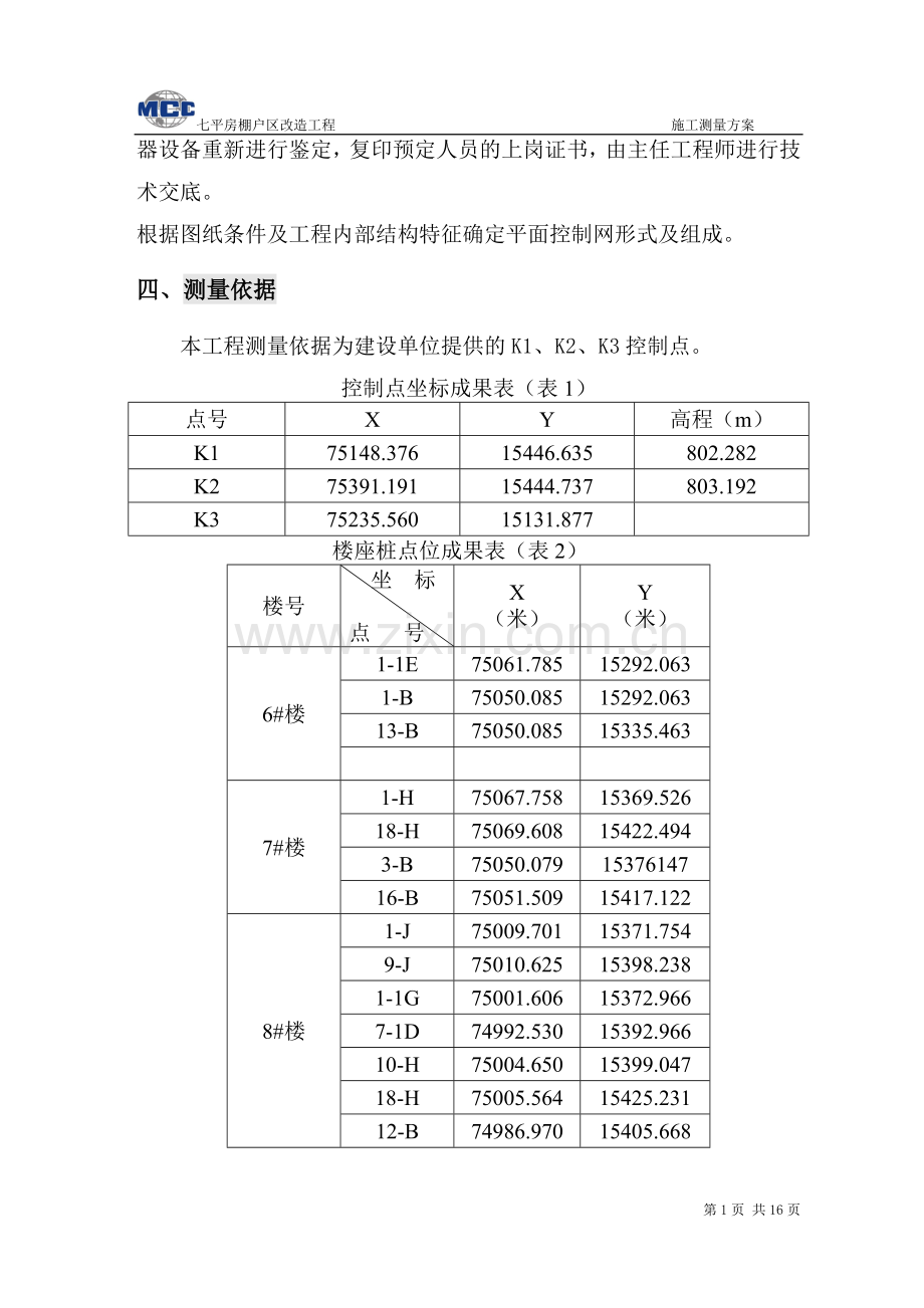 七平房棚户区改造工程测量方案.doc_第3页