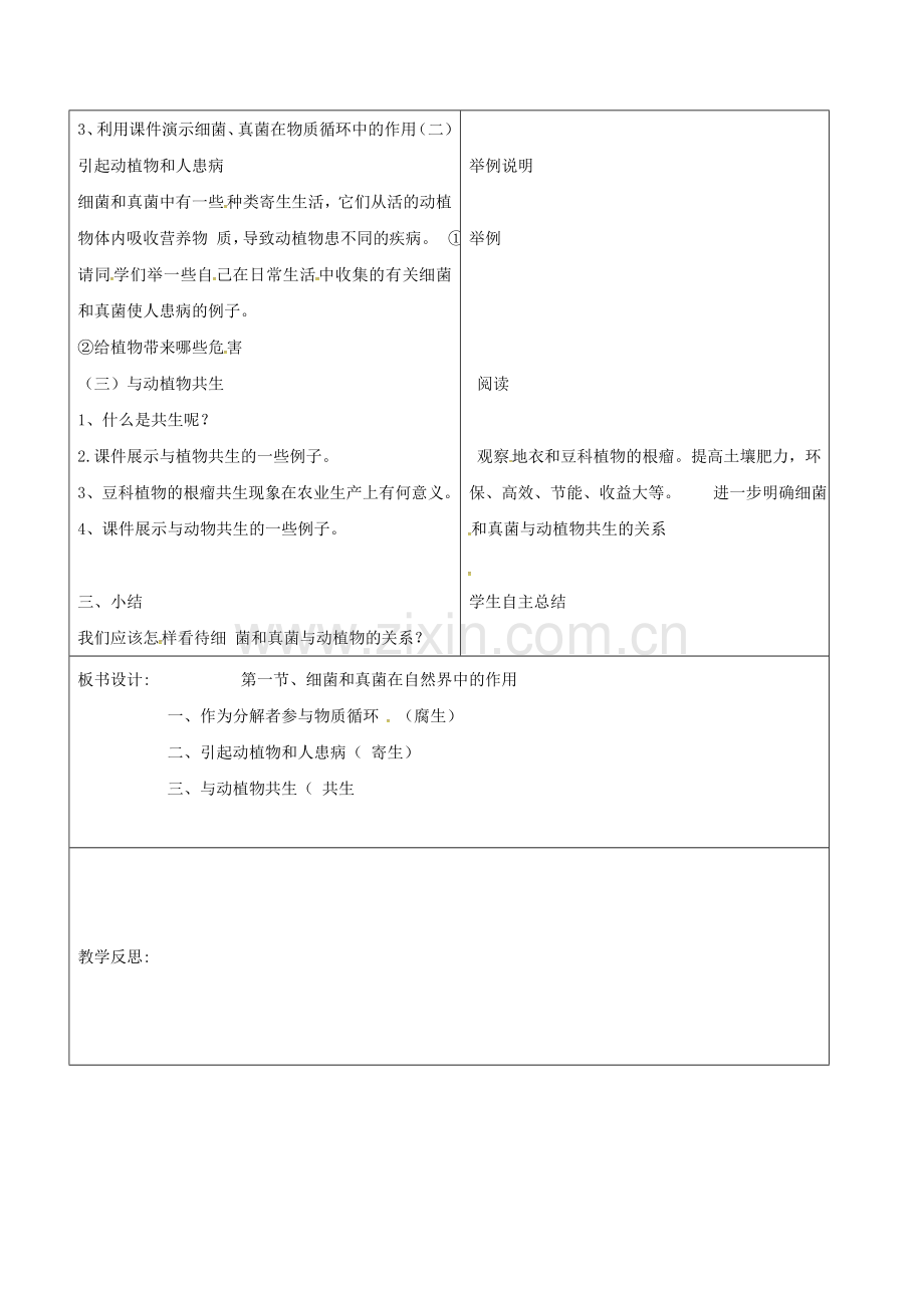 八年级生物上册-544-细菌真菌在自然界中的作用教案-新版新人教版.doc_第2页