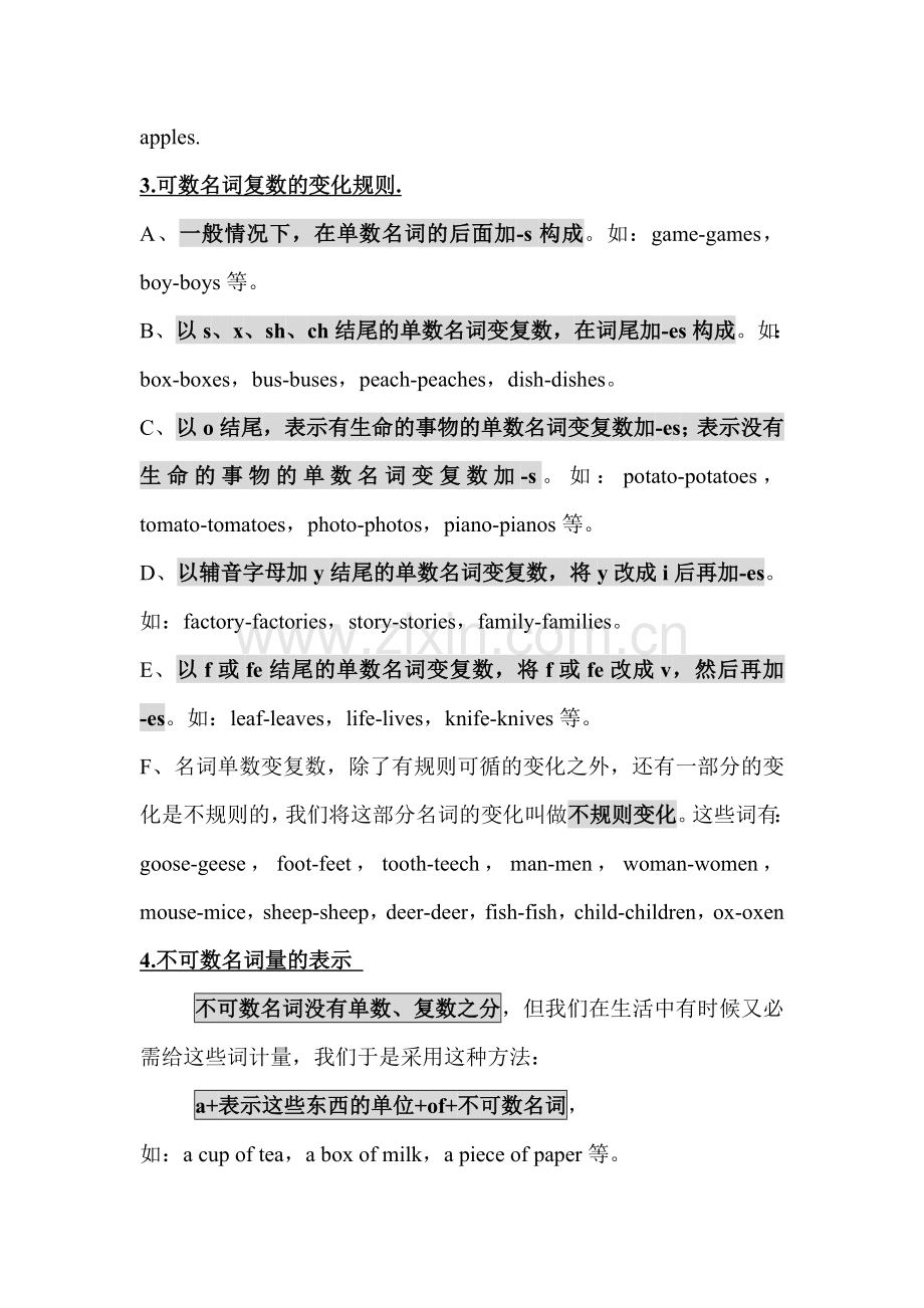 名词单数变复数规则及练习1.doc_第2页