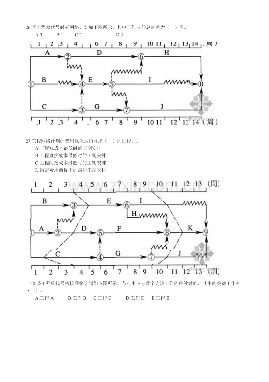 双代号网络习题绘图试题答.doc_第3页