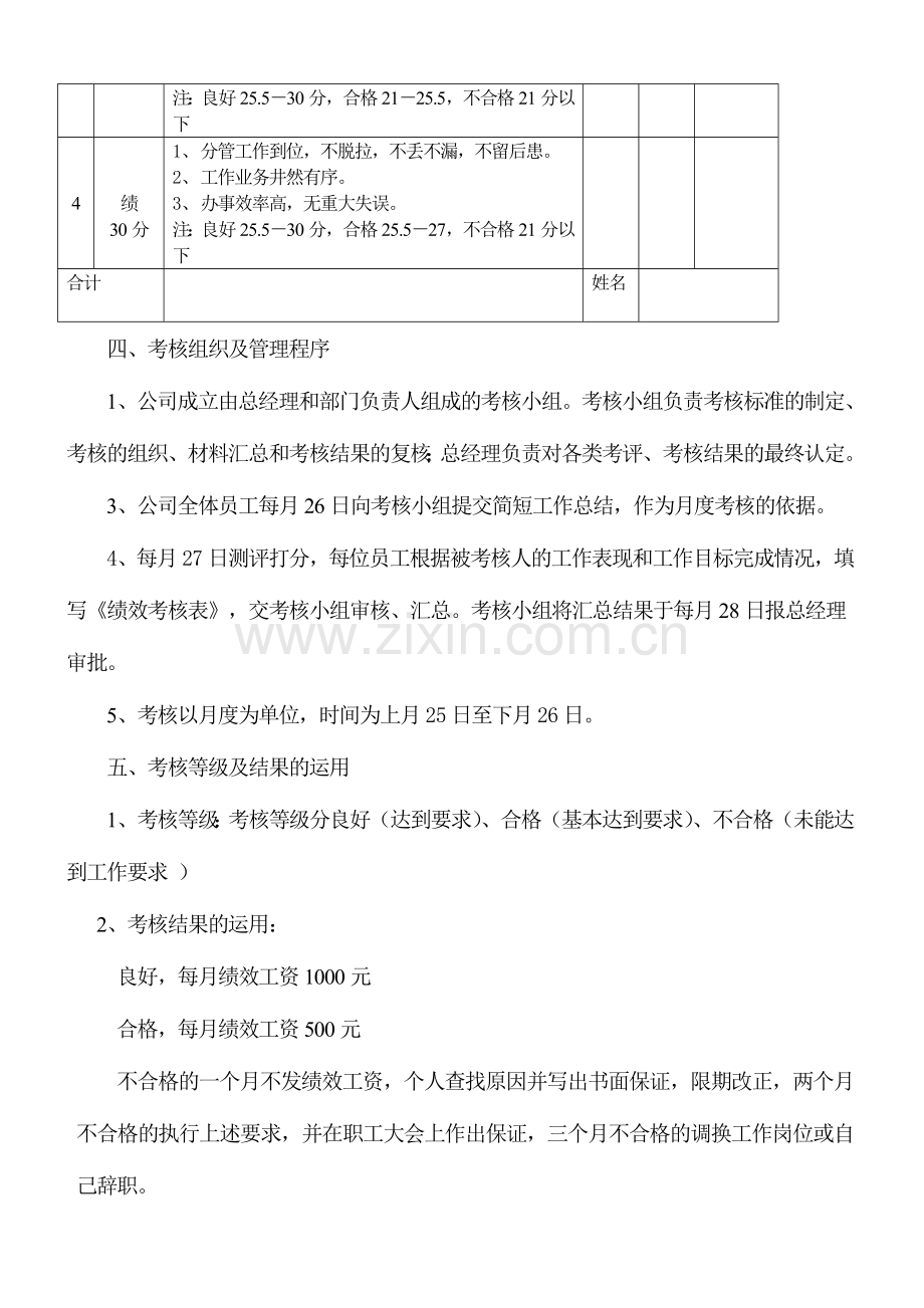 绩效考核和绩效工资发放办法.doc_第2页