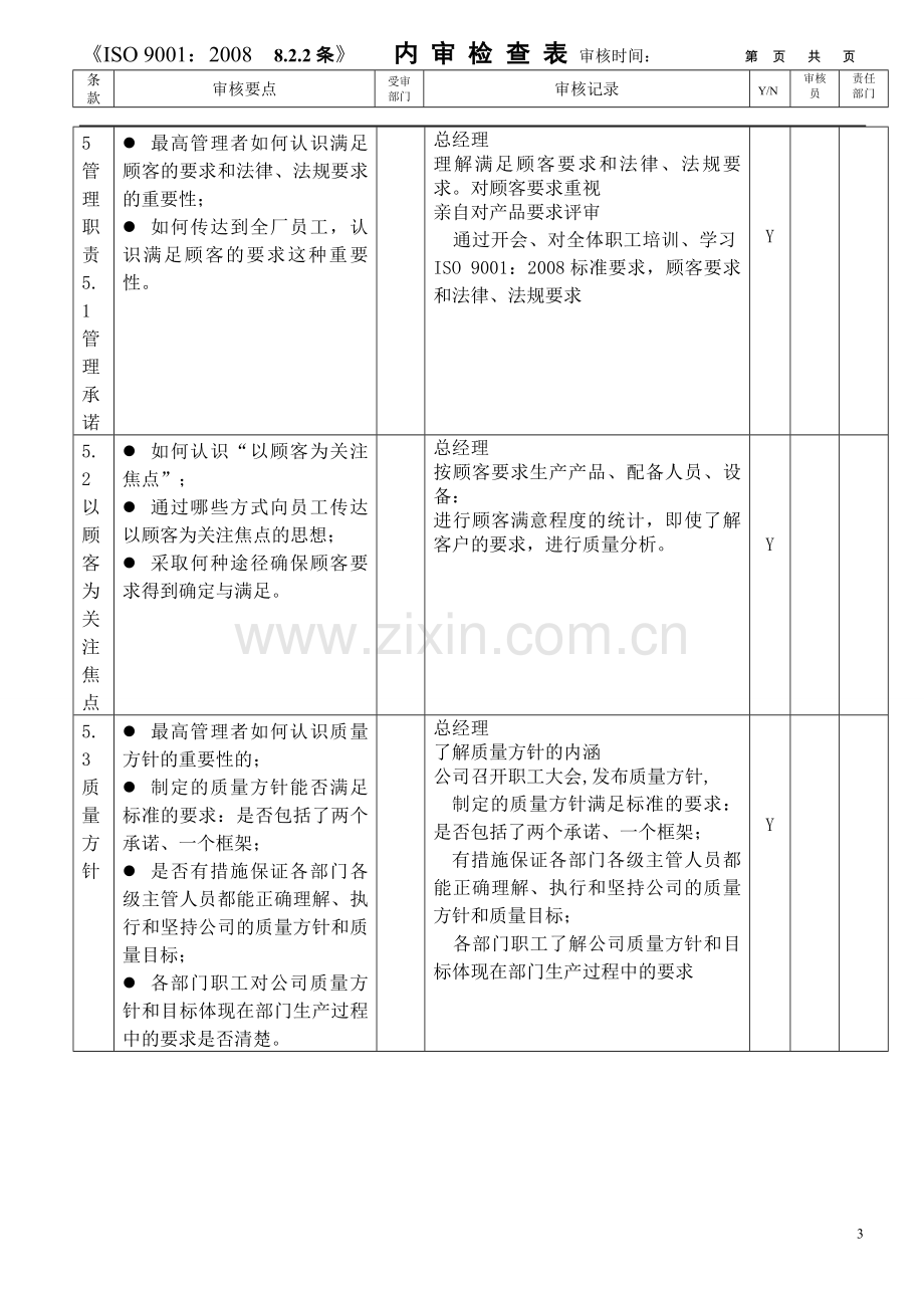 内部审核检查单填写.doc_第3页