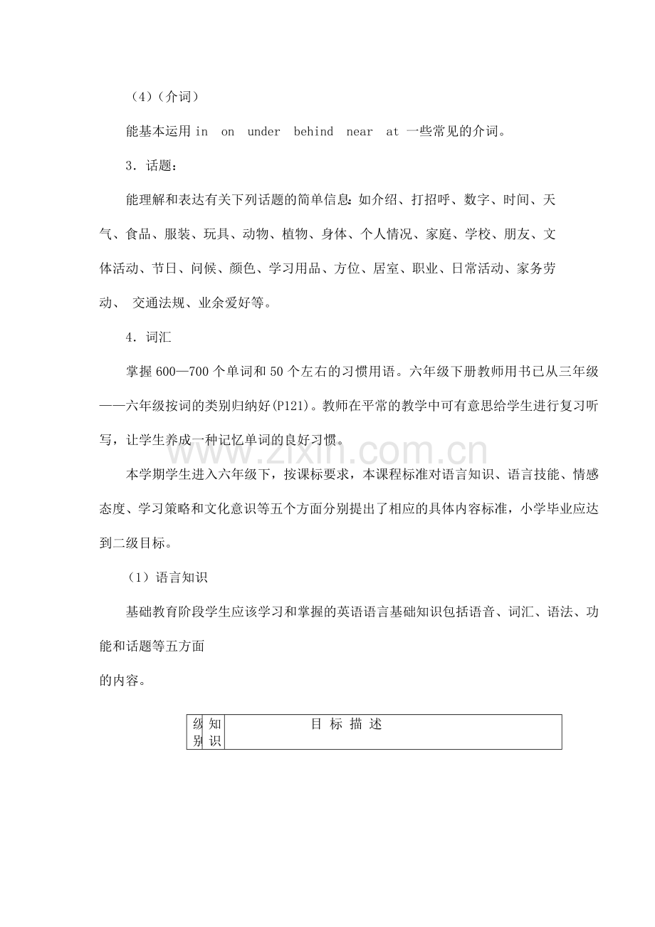 六年级英语下学期教学内容安排与建议.doc_第2页